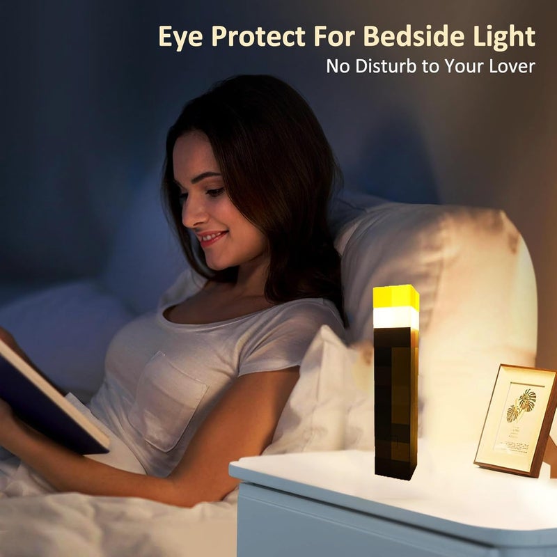 Yevheniy Light-up Wall Torch Lamp with 7-Color Change, Hand Held & Wall Mountable Table Lamps, USB Rechargeable Night Light, Costume Cosplay Bedside Lamp for Home/Office Decor - Image 4